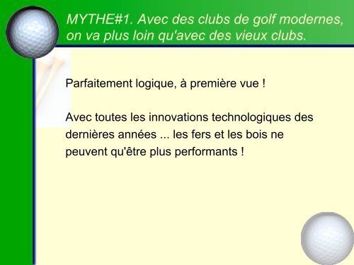 12 mythes qui pourraient ruiner votre partie de golf - 33 GOLF LAB