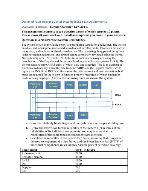 Assignment 1 - Courses