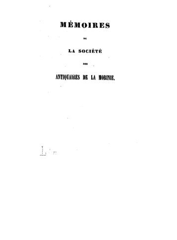 Mémoires 1851 Tome 9 - Ouvrages anciens sur Saint-Omer (Pas-de ...