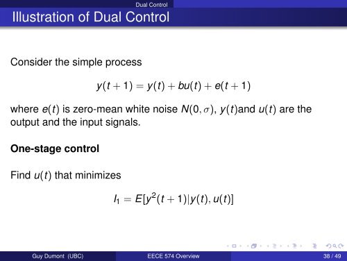 EECE 574 - Adaptive Control - Overview - Courses - University of ...