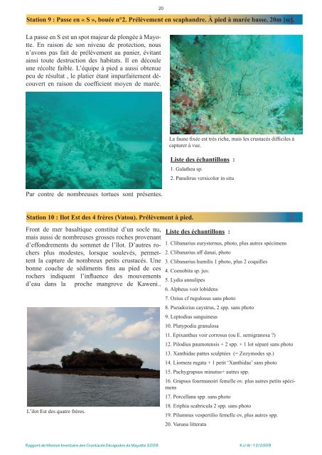 Bouchard et al., 2009 - pp. 1-48 (2.4 Mo) - Crustacés de Mayotte