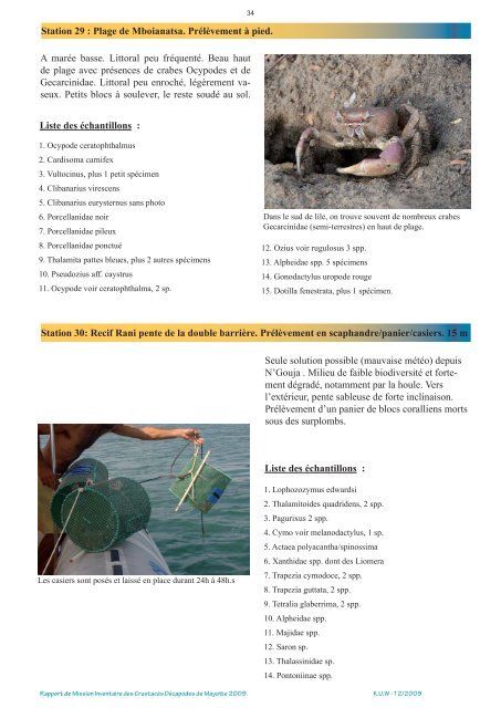 Bouchard et al., 2009 - pp. 1-48 (2.4 Mo) - Crustacés de Mayotte