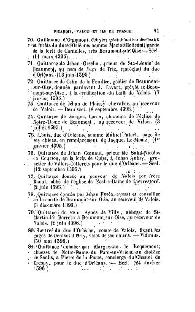 Collection importante de chartes et titres nobiliaires concernant les ...