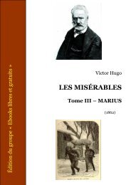 LES MISÉRABLES - Tome III - MARIUS - Diogene éditions libres