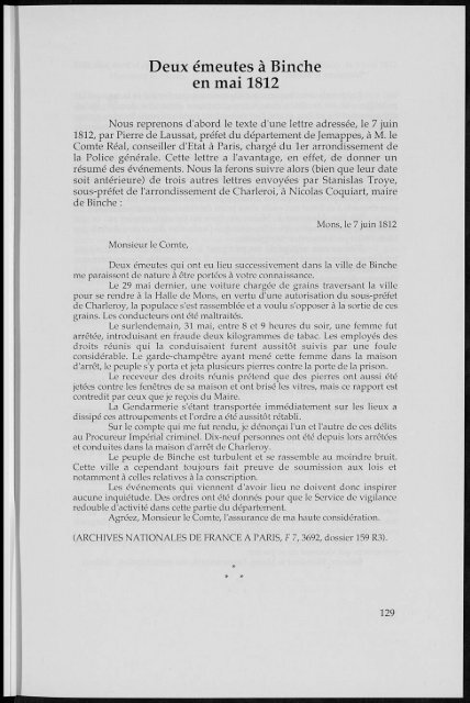 etudes binchoises revue de la société d'archéologie et des amis du ...