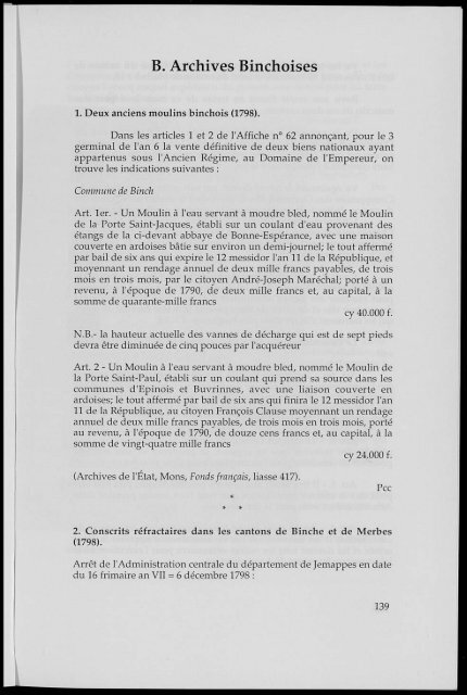 etudes binchoises revue de la société d'archéologie et des amis du ...