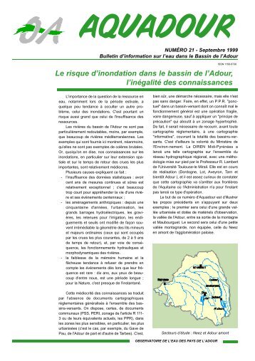 Le risque d'inondation dans le bassin de l'Adour, l'inégalité des ...