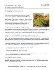 Xeriscaping - WSU Extension Counties - Washington State University