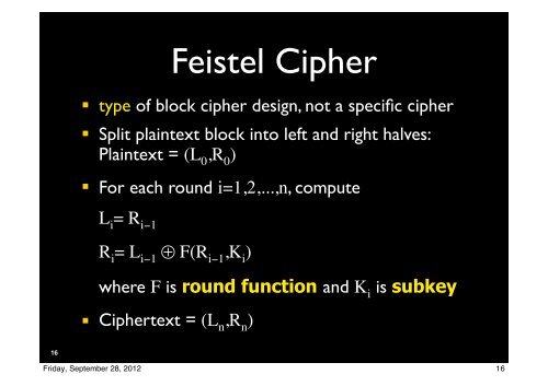 Symmetric Cryptography - Courses