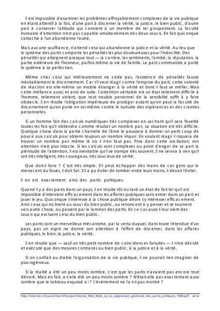 Note sur la suppression générale des partis politiques - Etienne ...