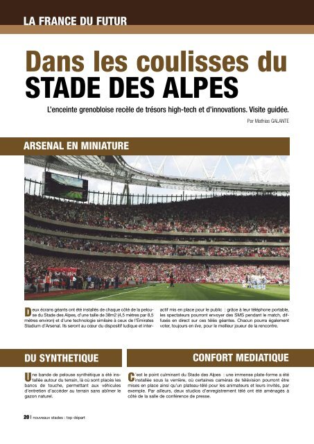 Nouveaux stades : top départ - Ligue de Football Professionnel