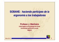 SOBANE: haciendo participes de la ergonomía a los trabajadores