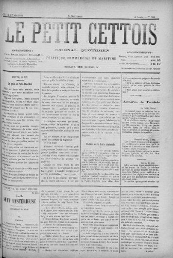 jeudi 12-05-1881 - Médiathèques de Thau agglo - accès en ligne ...
