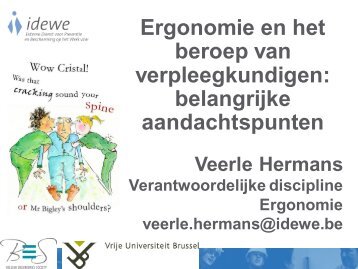 Ergonomie en het beroep van verpleegkundigen: belangrijke ...