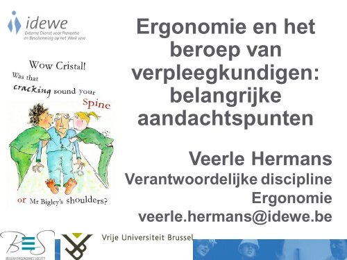 Ergonomie en het beroep van verpleegkundigen: belangrijke ...