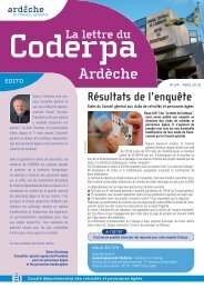 La Lettre du Coderpa N°4 - Ardèche