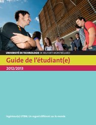 Guide de l'étudiant - Utbm