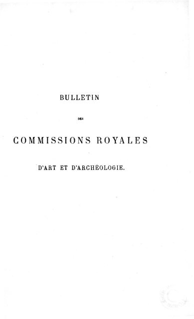Commission royale des Monuments, Sites et Fouilles (CRMSF)
