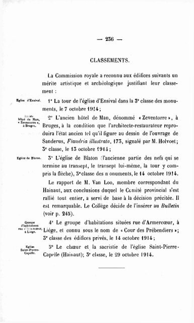 Commission royale des Monuments, Sites et Fouilles (CRMSF)