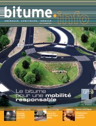 Le bitume pour une mobilité responsable - Bitume.info