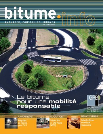 Le bitume pour une mobilité responsable - Bitume.info