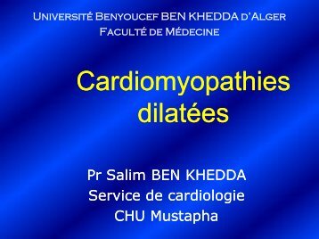 Cardiomyopathies dilatées Cardiomyopathies dilatées - Cardiodz
