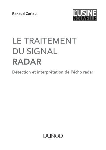 Le traitement du signal radar - Dunod