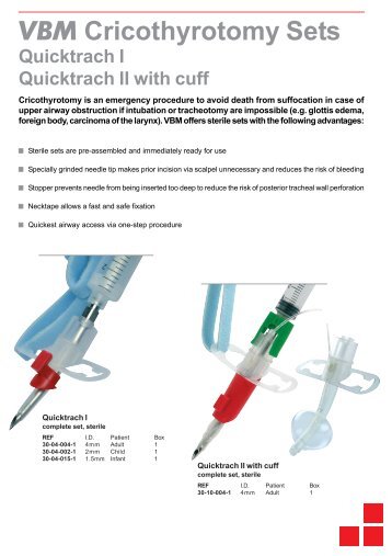 Quick Trach Literature - AllMed