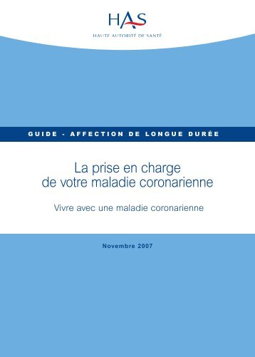 La prise en charge de votre maladie coronarienne - Haute Autorité ...