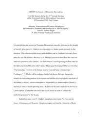 DRAFT for Society of Thomistic Personalism - Stthomas