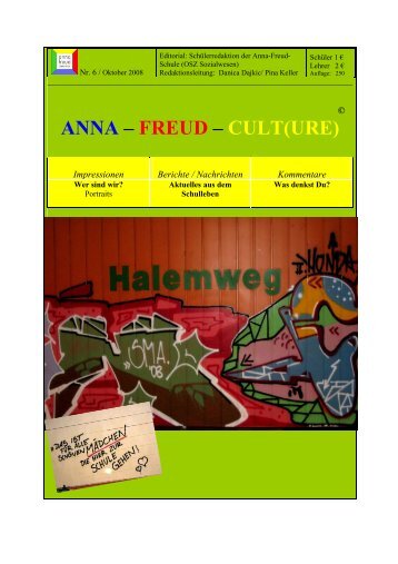ANNA â FREUD â CULT(URE) - Anna-Freud-Oberschule