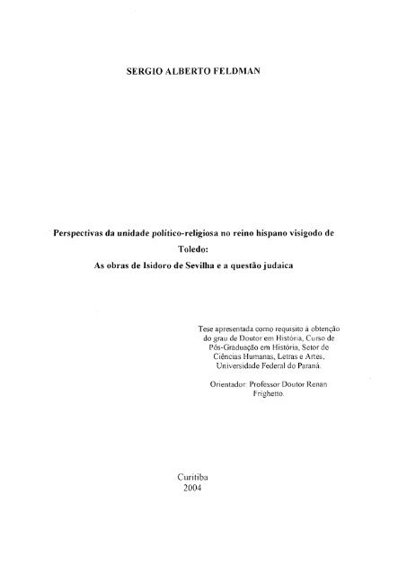 T - FELDMAN, SERGIO ALBERTO.pdf - DSpace - Universidade ...