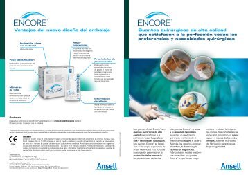 Guantes quirúrgicos de alta calidad que ... - Ansell Healthcare Europe