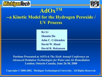 AdOxTM - Michigan Technological University