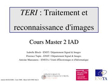 TERI : Traitement et reconnaissance d'images - Ensta