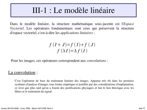 TERI : Traitement et reconnaissance d'images - Ensta