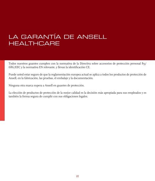 Descargar Guía EN - Ansell Healthcare Europe