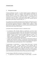 INTRODUZIONE 1. Il Progetto Excelsior Il Sistema Informativo ...