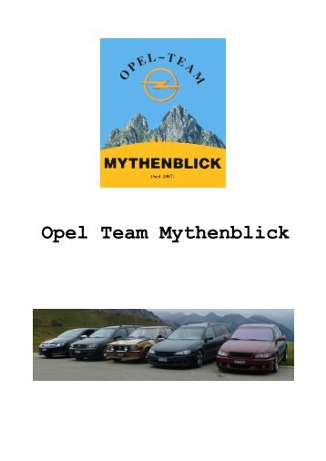 Opel Team Mythenblick