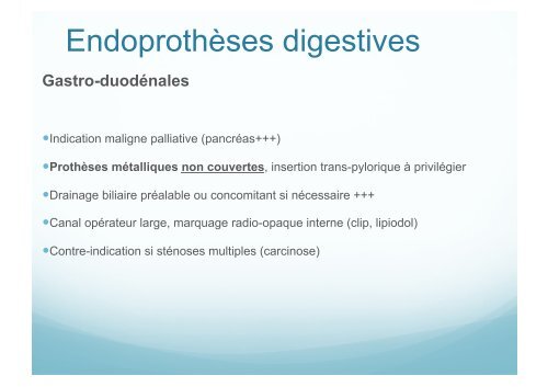 Traitement endoscopique des occlusions intestinales ... - Hepato Web