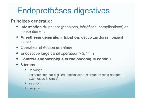 Traitement endoscopique des occlusions intestinales ... - Hepato Web