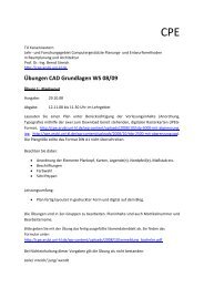 Übungen CAD Grundlagen WS 08/09 - cpe