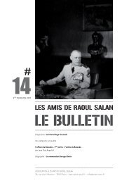 bulletin 14 / 3eme trimestre 2007 - Association des amis de Raoul ...