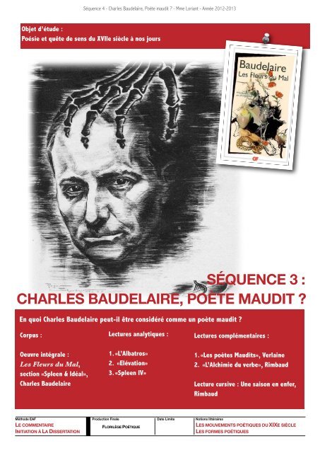 SÉQUENCE 3 : CHARLES BAUDELAIRE, POÈTE MAUDIT ?