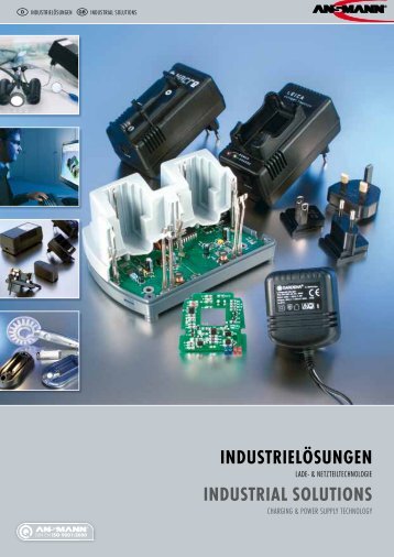 INDUSTRIELÖSUNGEN INDUSTRIAL SOLUTIONS - Ansmann