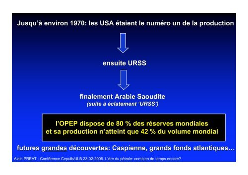 L'ERE DU PETROLE POUR COMBIEN DE TEMPS ENCORE?