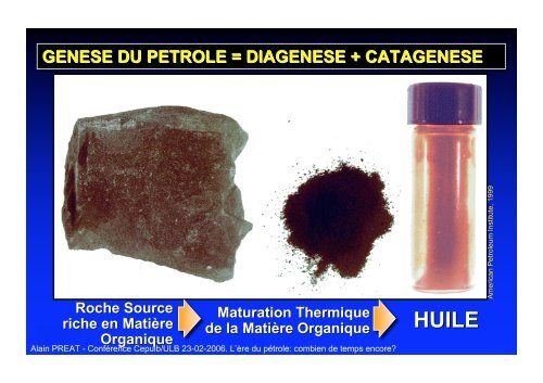 L'ERE DU PETROLE POUR COMBIEN DE TEMPS ENCORE?