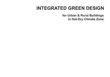 Integrated design for urban & rural buildings in hot-dry ... - CPWD