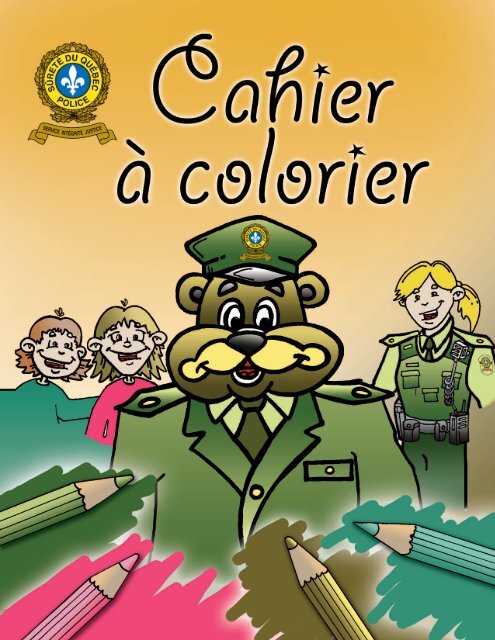 Cahier A Colorier Surete Du Quebec