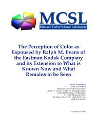 The Perception of Color as Espoused by Ralph - Carlson Center for ...